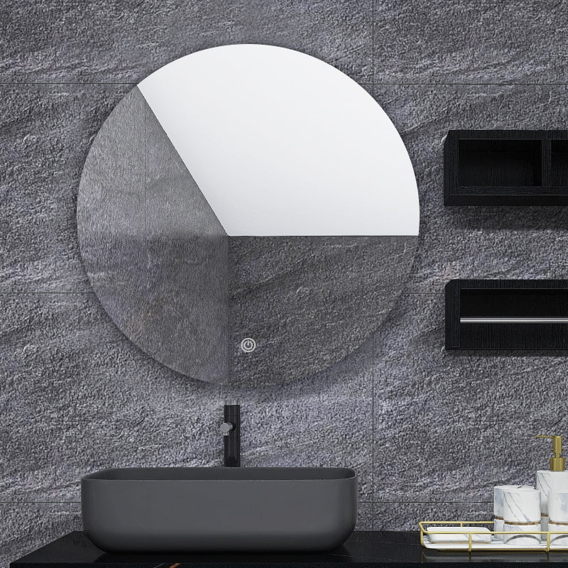 M3056 Espejo de baño LED redondo con luz ambiental